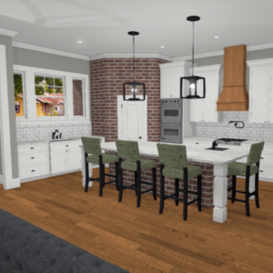 Having a 3D rendering of your house plan gives you the ability to try out different finishes and walk through your house making adjustments as you go, before your slab is even poured...